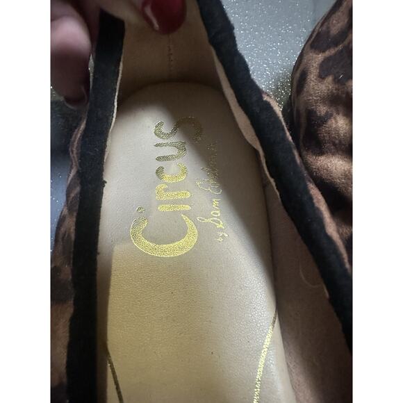 Women's Flat Sam Edelman circus cheetah leopard animal print flexible size 6.5 - Picture 3 of 6